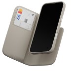 Card Folio Leather Flip Phone Case w. Stand Starlight - IN STOCK