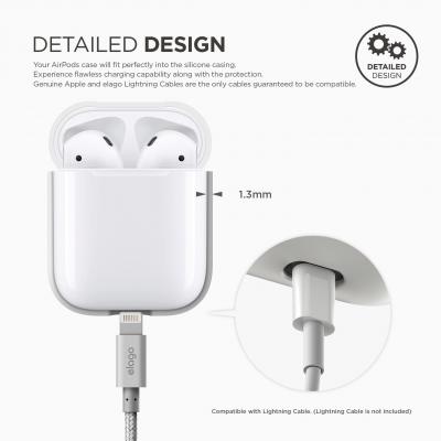 Elago Airpods Silicone Case - White