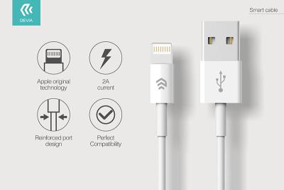 DEVIA Smart Lightning Cable 1m White IN STOCK